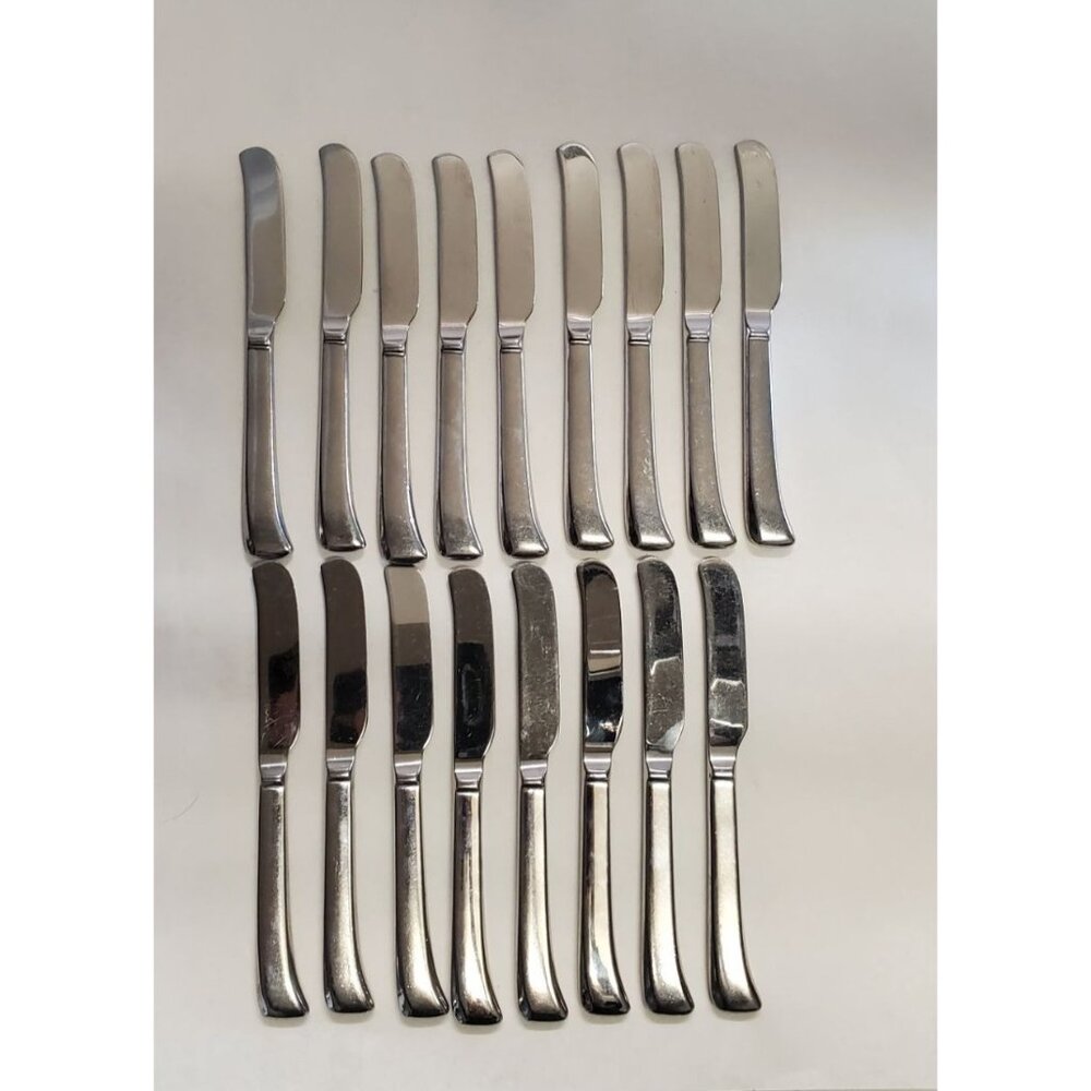 Vintage Sambonet Stainless Steel Butter Knives Spreader Flatware